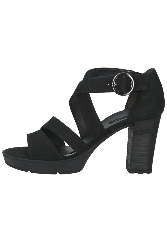 Paul Green Sandalen Nubukleder Schwarz