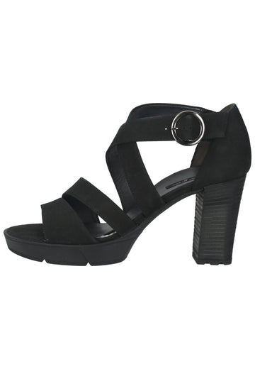 Paul Green Sandalen Nubukleder Schwarz