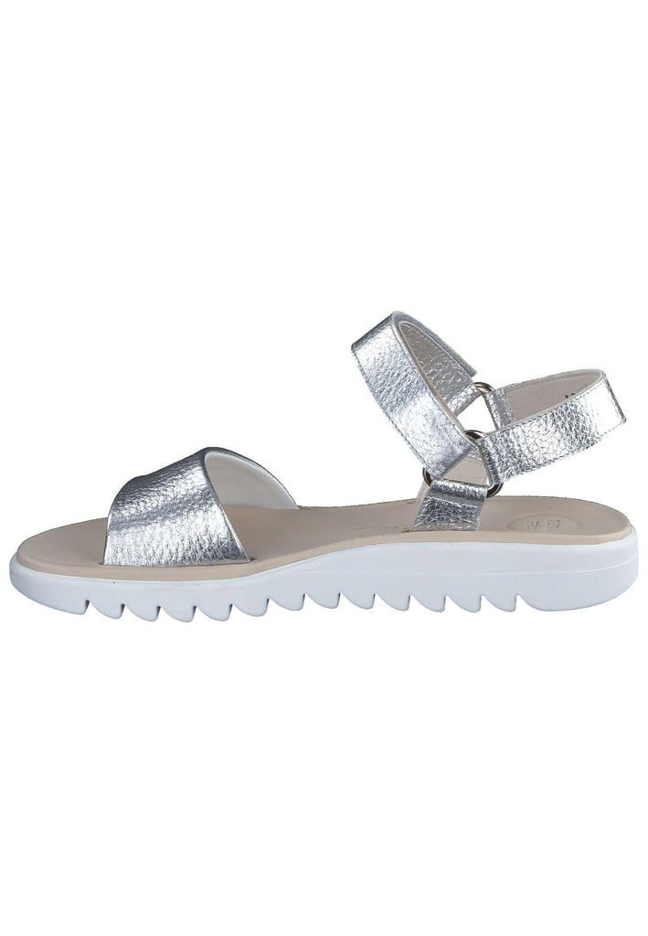 Sandalen Paul Green Sandalen Leder Metallic Silver