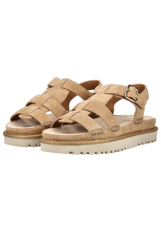 Paul Green Sandalen Veloursleder Beige
