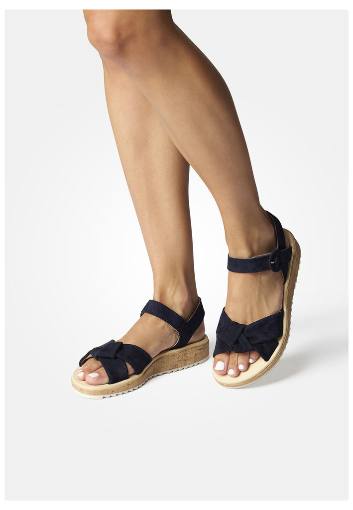 Paul Green Sandalen Veloursleder Blau