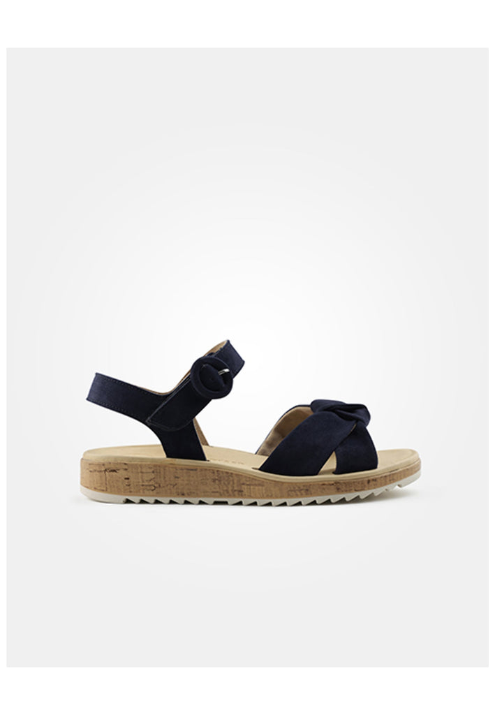 Paul Green Sandalen Veloursleder Blau