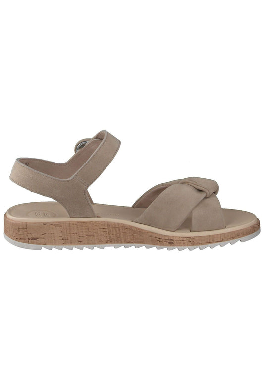 Paul Green Sandalen Veloursleder Champagne