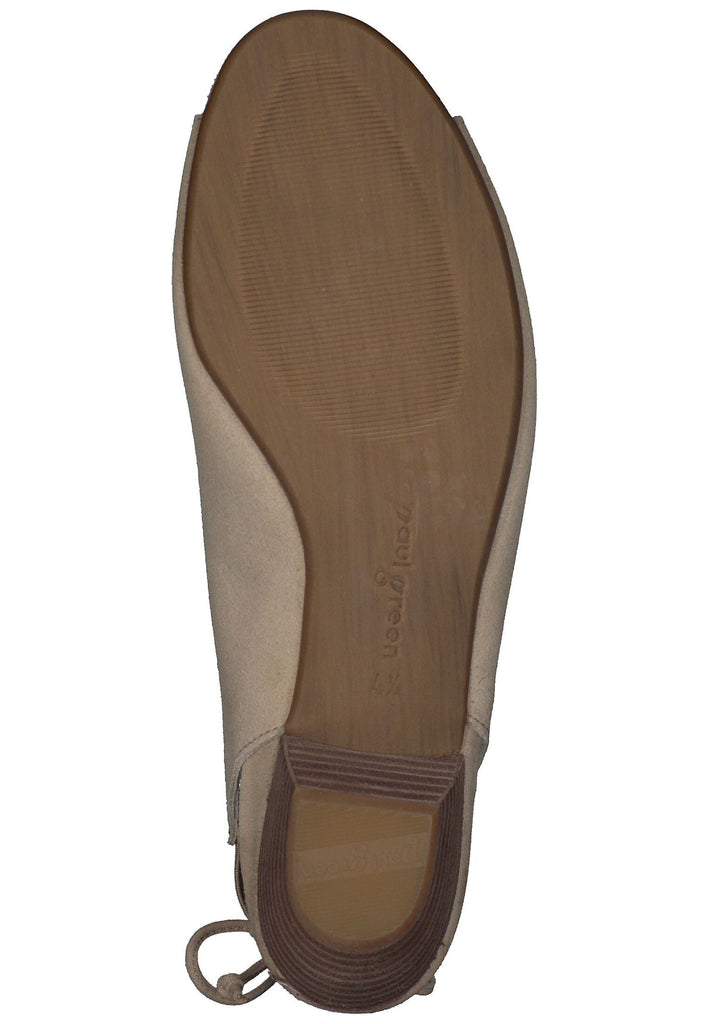 Paul Green Sandalen Veloursleder Champagne