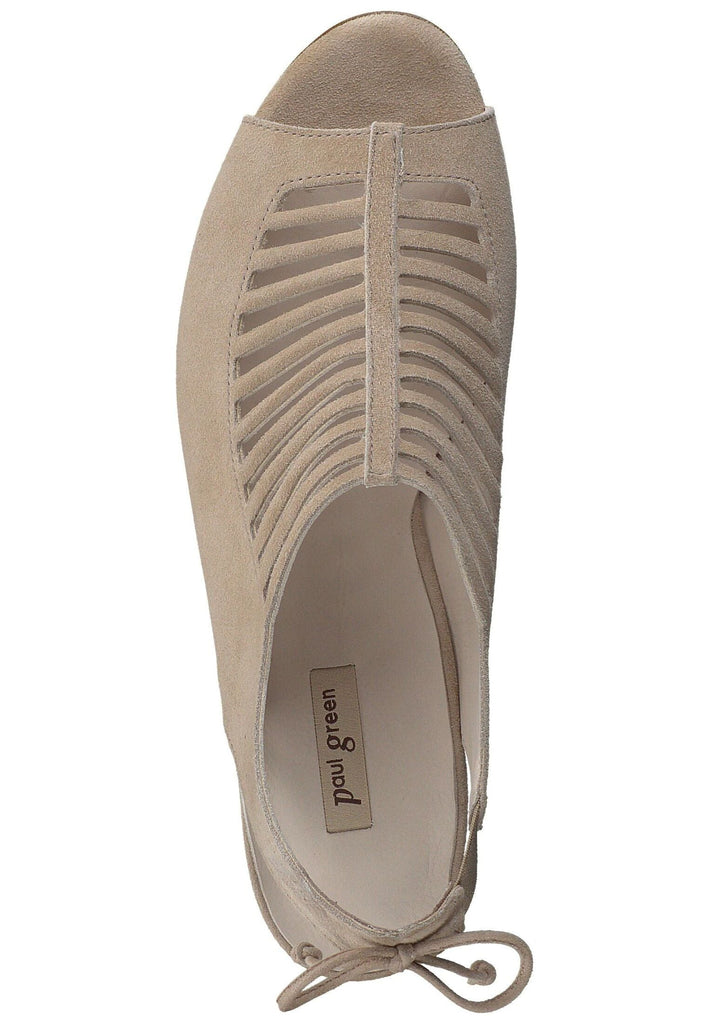 Paul Green Sandalen Veloursleder Champagne