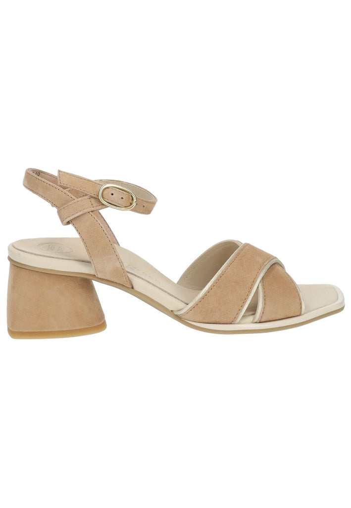 Paul Green Sandalen Veloursleder Hellbraun