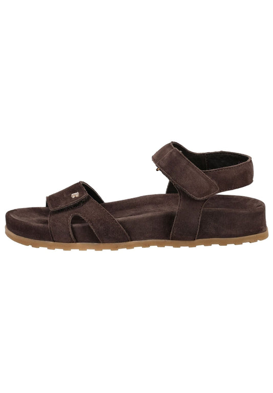 Paul Green Sandalen Veloursleder Mocca