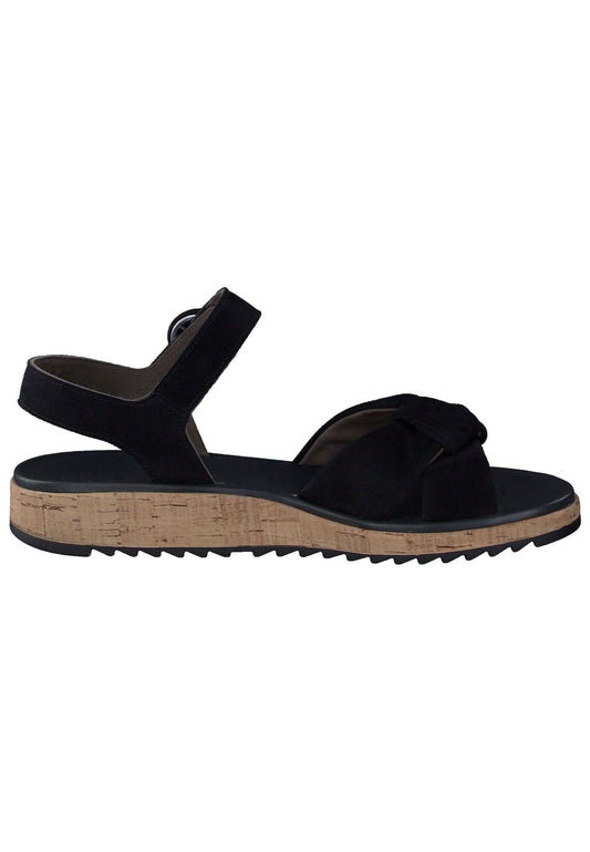 Paul Green Sandalen Veloursleder Schwarz