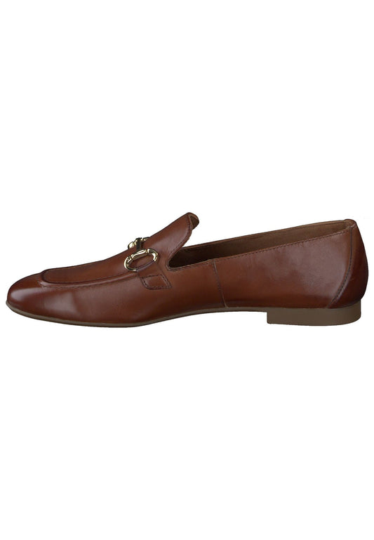 Paul Green Slipper Glattleder Cognac