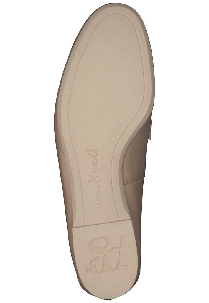Paul Green Slipper Glattleder Hellbraun