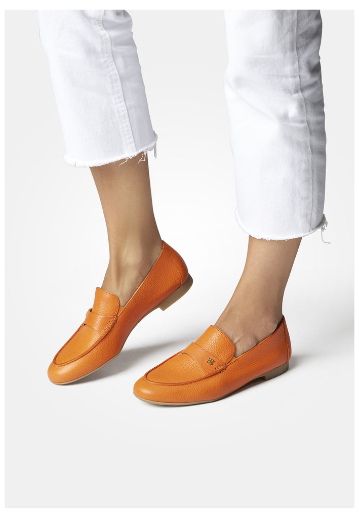 Paul Green Slipper Glattleder Orange
