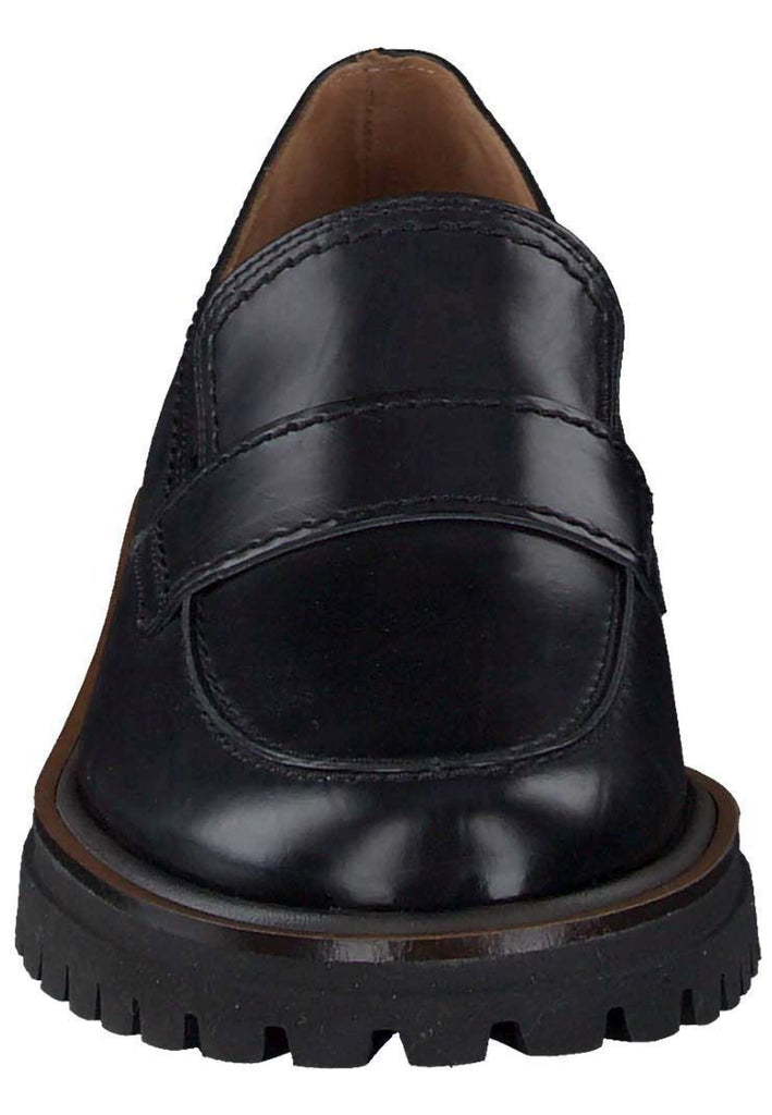 Paul Green Slipper Glattleder Schwarz