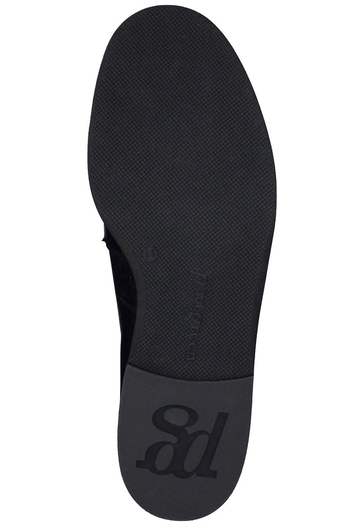 Paul Green Slipper Glattleder Schwarz