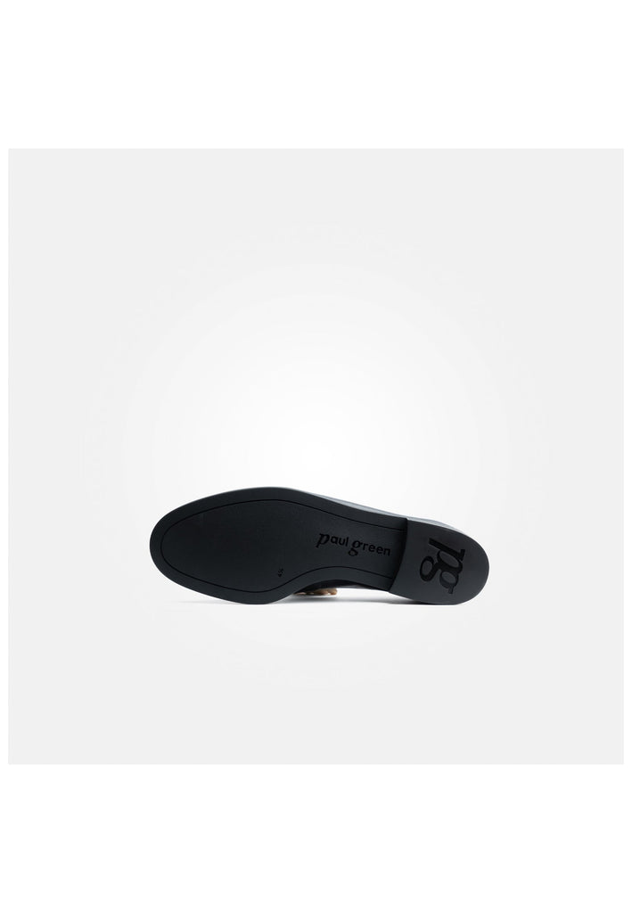 Paul Green Slipper Glattleder Schwarz