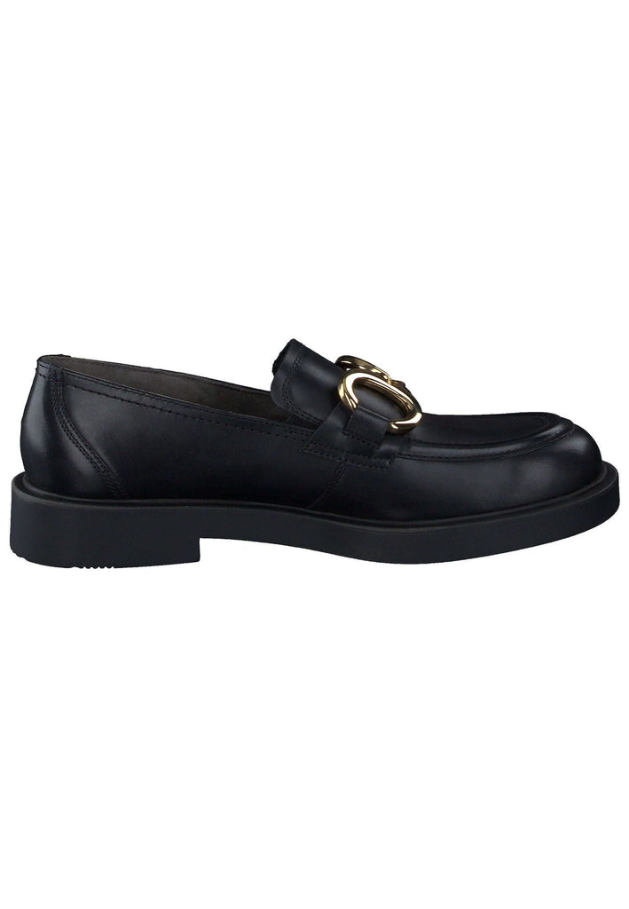 Paul Green Slipper Glattleder Schwarz