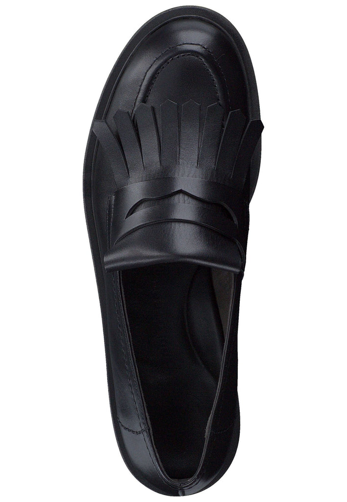 Paul Green Slipper Glattleder Schwarz