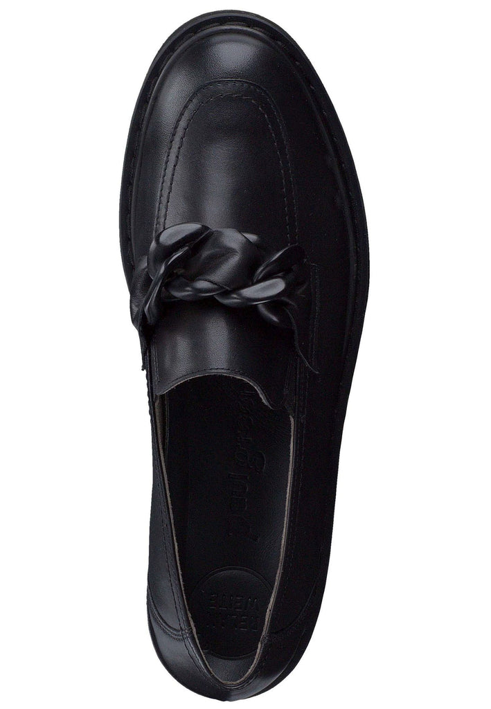 Paul Green Slipper Glattleder Schwarz