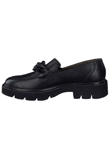 Paul Green Slipper Glattleder Schwarz
