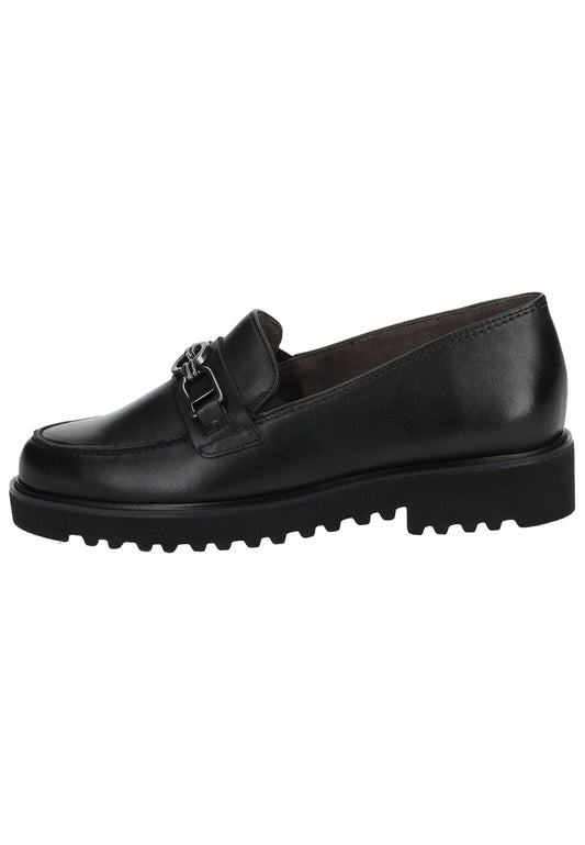 Paul Green Slipper Glattleder Schwarz