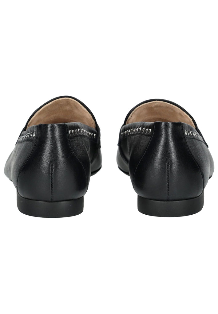 Paul Green Slipper Glattleder Schwarz/Silber