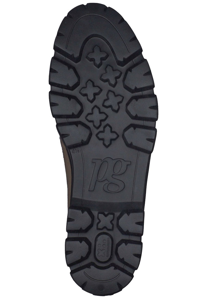 Paul Green Slipper Leder Braun Lack