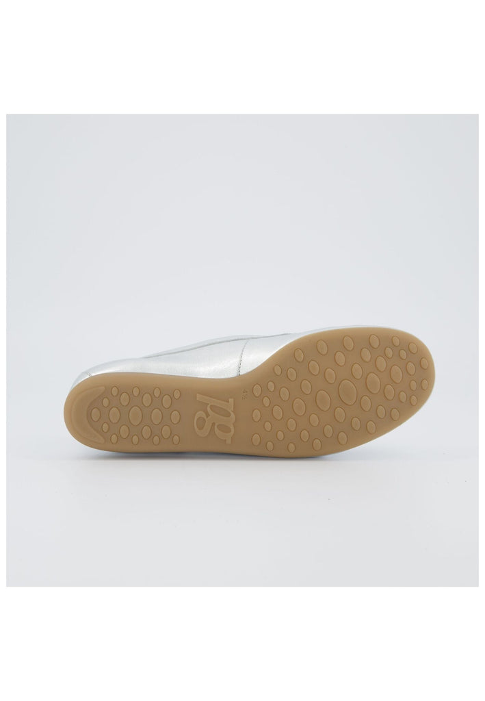 Paul Green Slipper Leder Metallic Silver