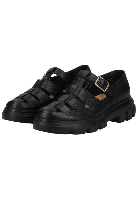 Paul Green Slipper Leder Schwarz
