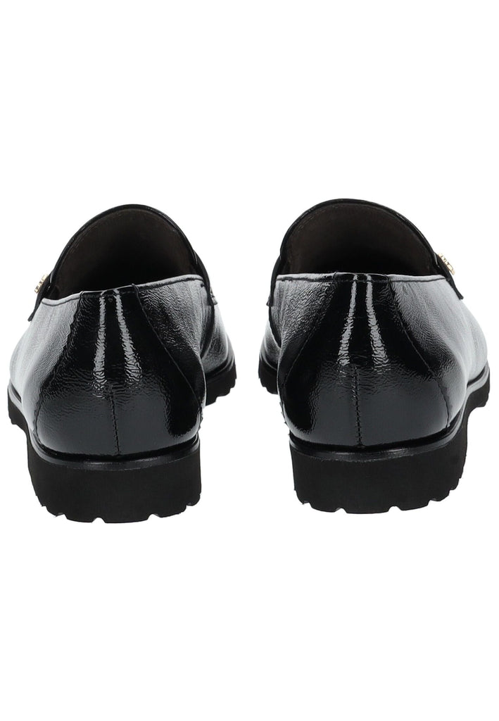 Paul Green Slipper Leder Schwarz Lack