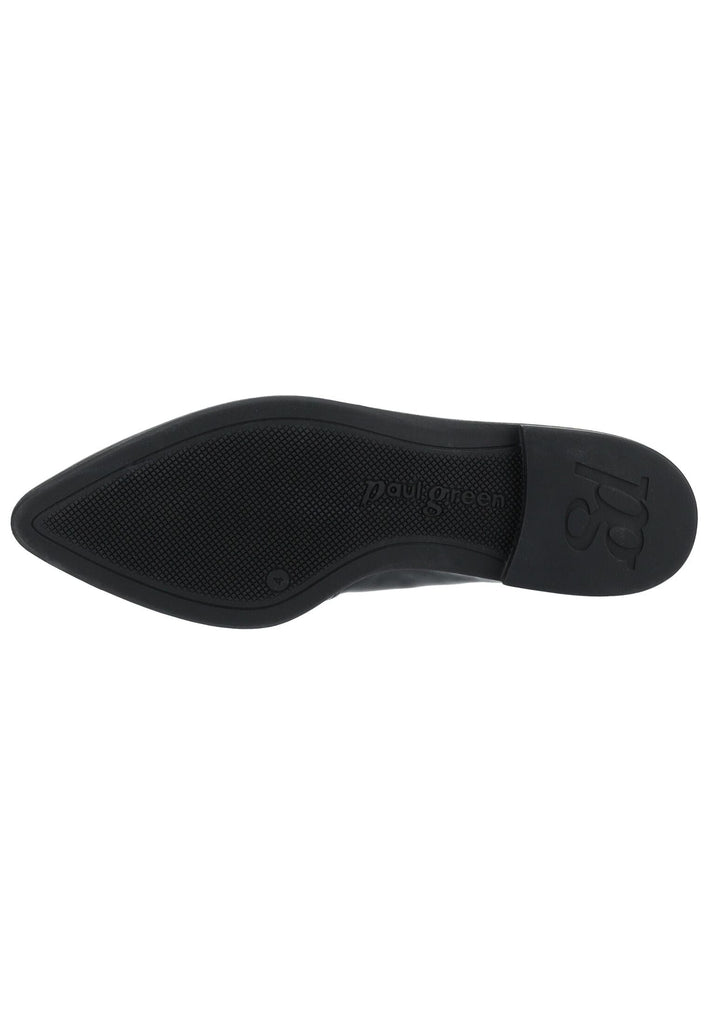 Paul Green Slipper Lederimitat Schwarz Lack