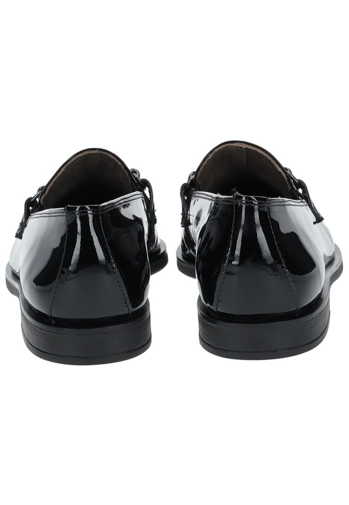 Paul Green Slipper Lederimitat Schwarz Lack