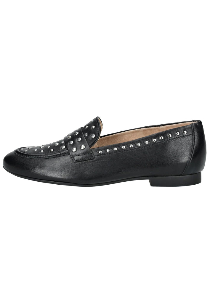 Slipper Paul Green Slipper Glattleder Schwarz/Silber