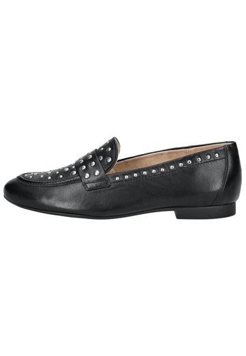Slipper Paul Green Slipper Glattleder Schwarz/Silber