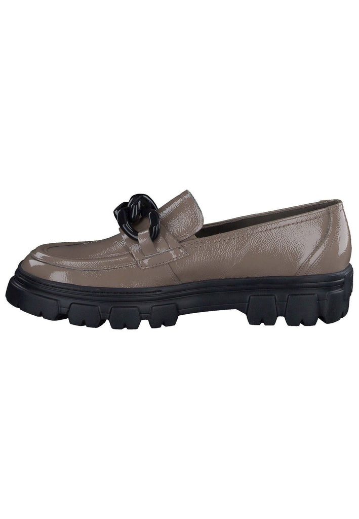 Slipper Paul Green Slipper Leder Braun Lack