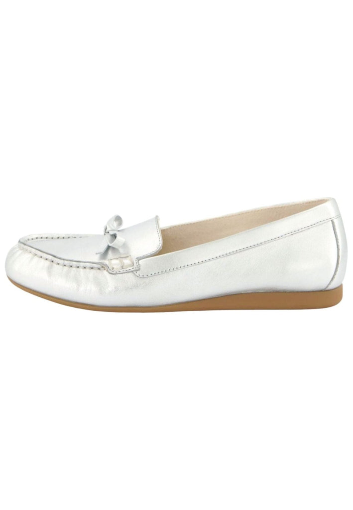 Slipper Paul Green Slipper Leder Metallic Silver