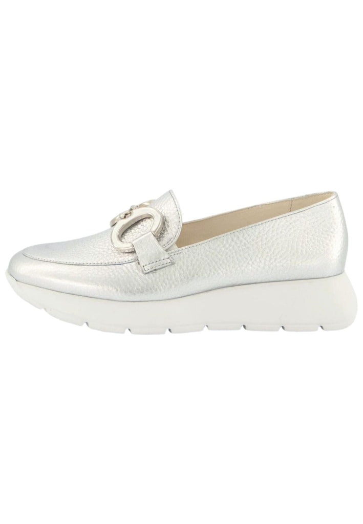 Slipper Paul Green Slipper Leder Metallic Silver