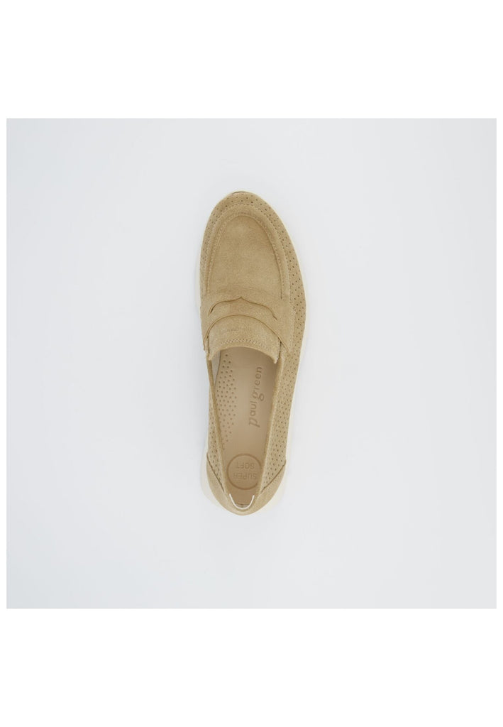 Paul Green Slipper Veloursleder Beige