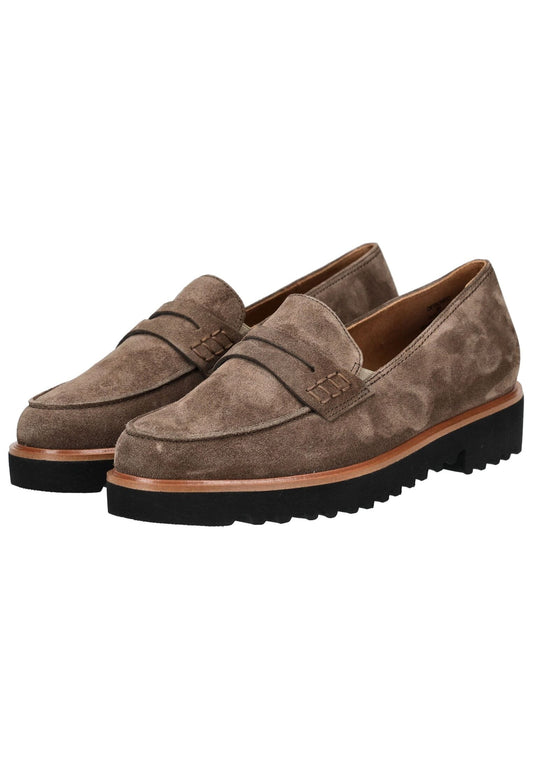 Paul Green Slipper Veloursleder Braun