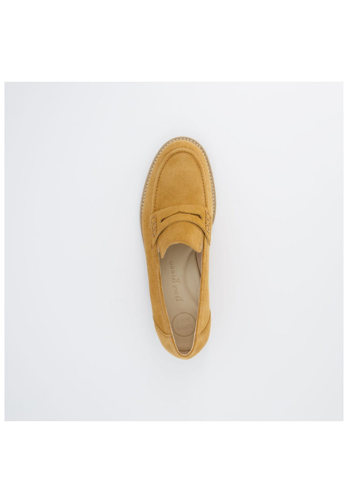 Paul Green Slipper Veloursleder Camel