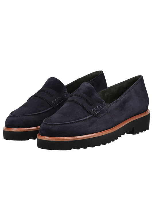 Paul Green Slipper Veloursleder Dunkelblau
