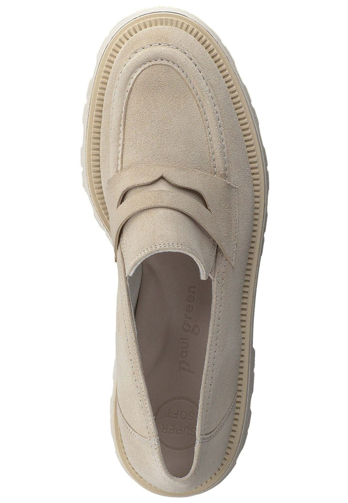 Paul Green Slipper Veloursleder Mittelbraun