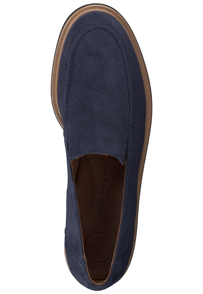 Paul Green Slipper Veloursleder Royalblau