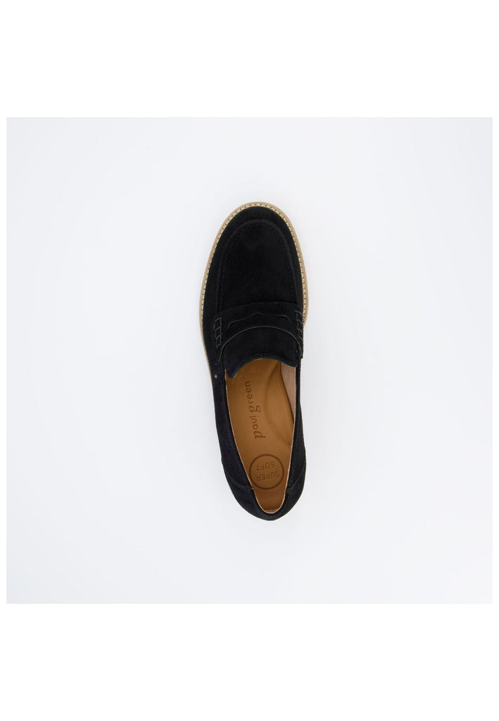 Paul Green Slipper Veloursleder Schwarz