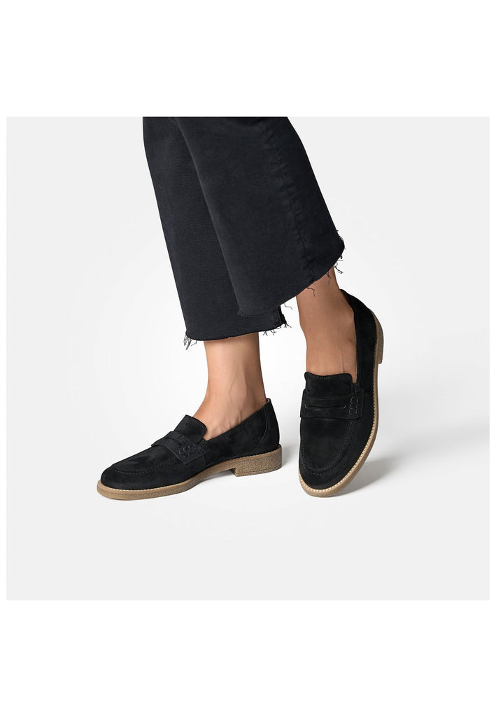 Paul Green Slipper Veloursleder Schwarz