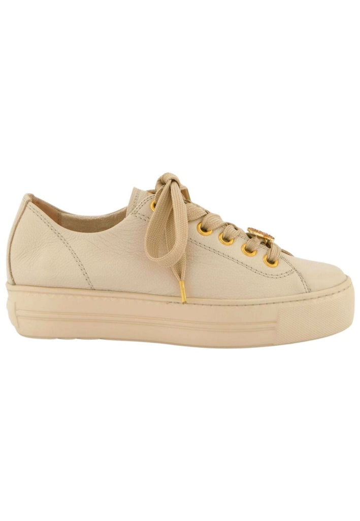 Paul Green Sneaker Glattleder Beige/Braun