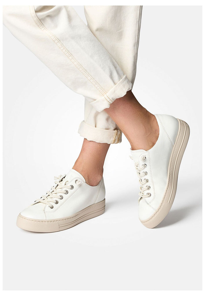 Paul Green Sneaker Glattleder Cream