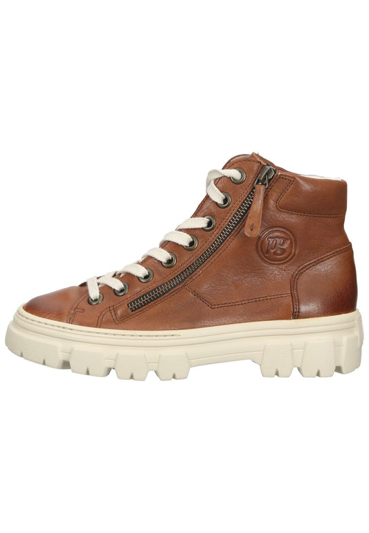Paul Green Sneaker Glattleder Mittelbraun