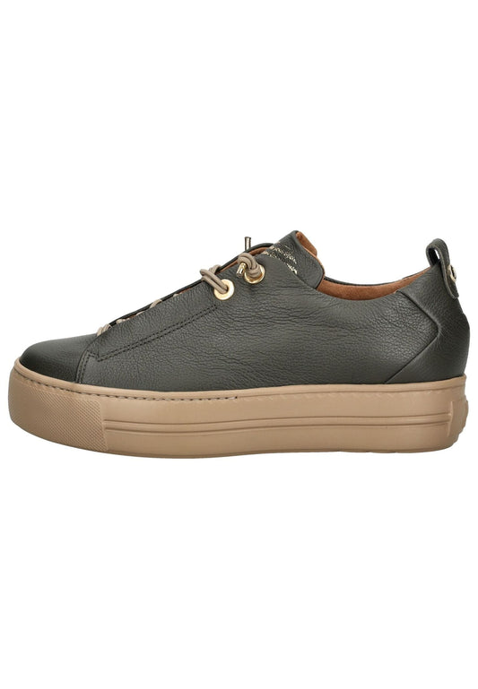 Paul Green Sneaker Glattleder Olive
