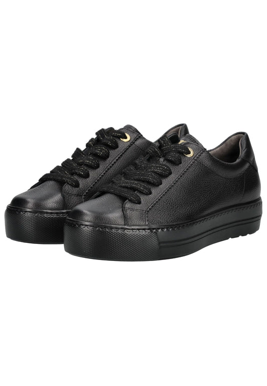 Paul Green Sneaker Glattleder Schwarz