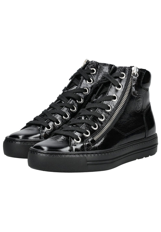 Paul Green Sneaker Glattleder Schwarz
