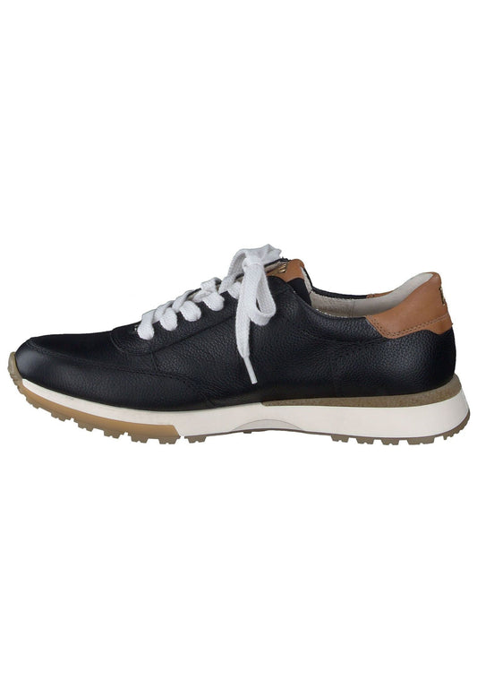 Paul Green Sneaker Glattleder Schwarz/Braun